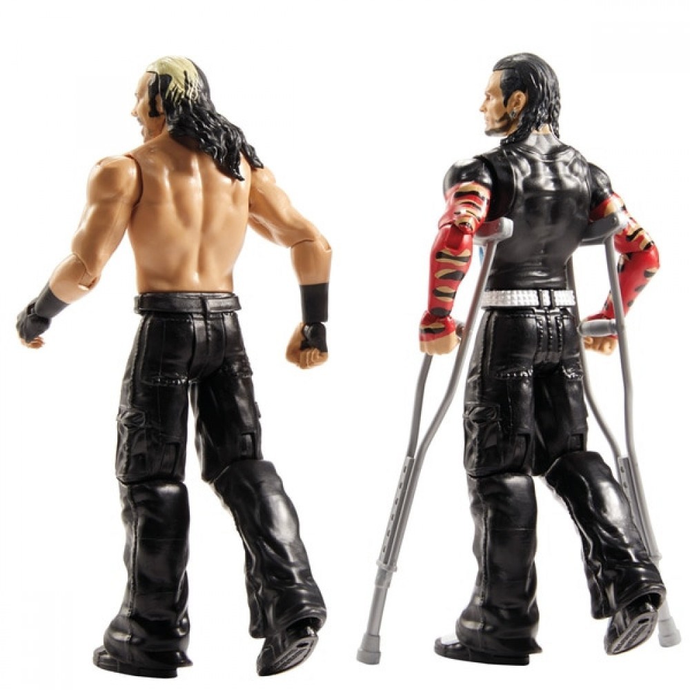 Late Night Sale - WWE War Pack Series 65 Matt &&    Jeff Hardy - Click and Collect Cash Cow:£15