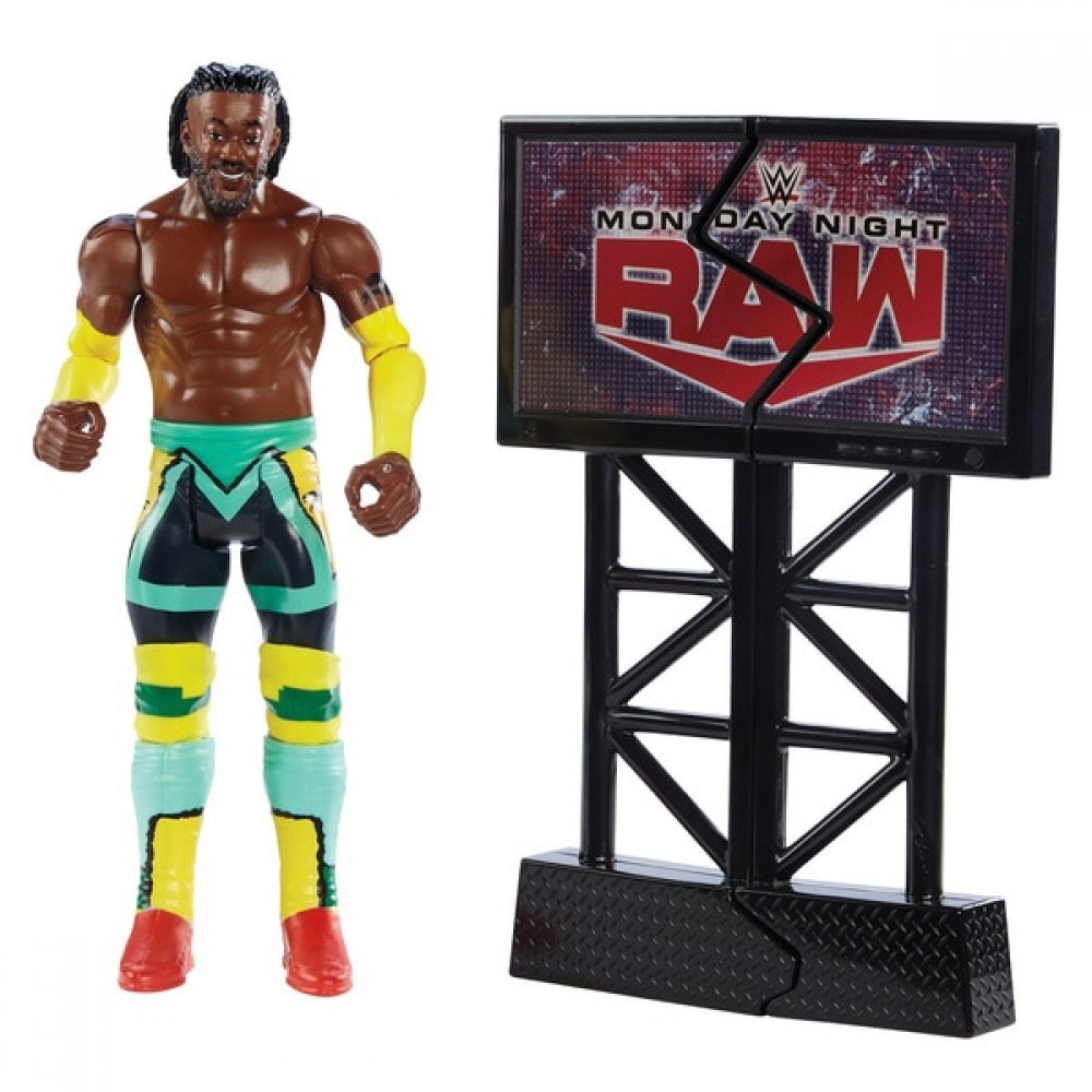 Fall Sale - WWE Wrekkin Kofi Kingston - Off-the-Charts Occasion:£9[nea7017ca]