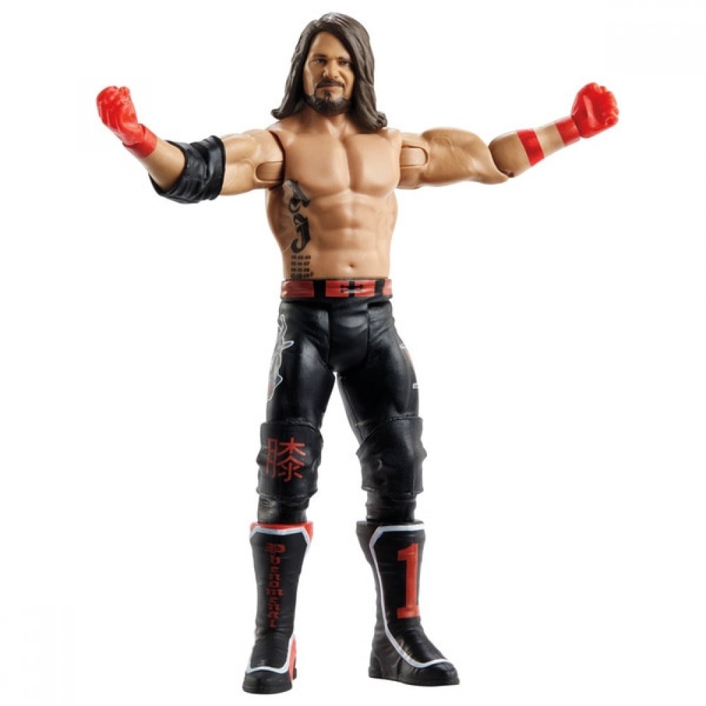 Fall Sale - WWE Basic Collection 108 AJ Styles - Cyber Monday Mania:£8