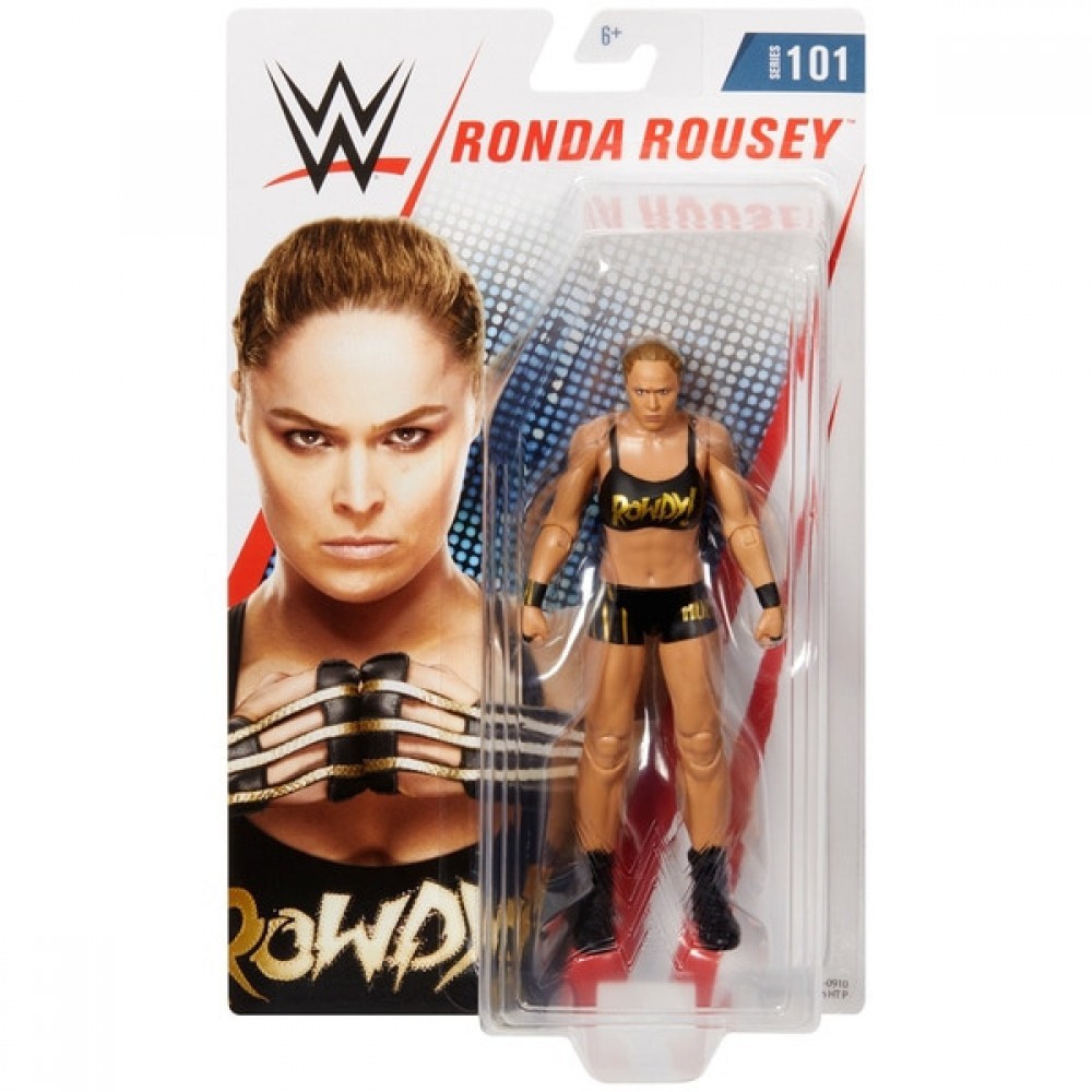 Three for the Price of Two - WWE Basic Collection 101 Ronda Rousey - Reduced-Price Powwow:£6[coa7044li]
