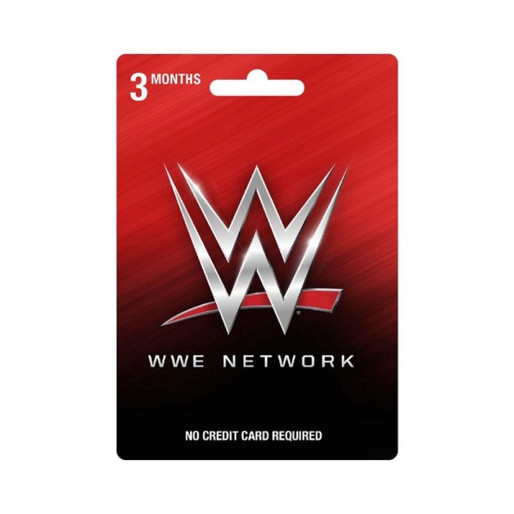 Stocking Stuffer Sale - WWE Network 3-Month Membership Prepaid Memory Card - Savings Spree-Tacular:£22