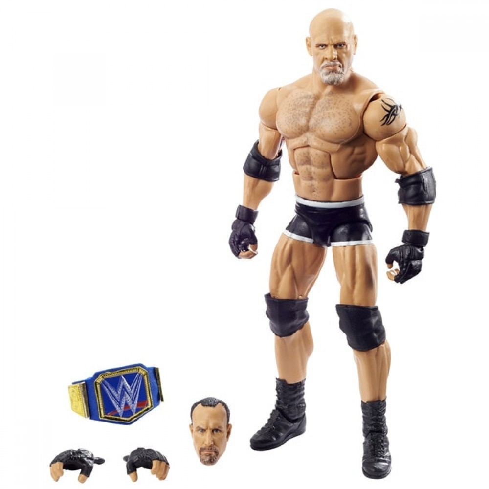 Mega Sale - WWE WrestleMania Elite Goldberg Action Figure - Fire Sale Fiesta:£15[jca7054ba]