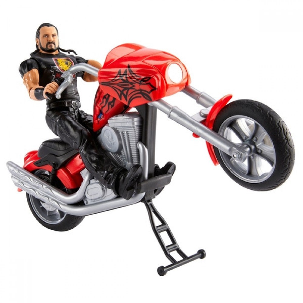 WWE Wrekkin Slamcycle Auto along with Drew McIntyre Action Figure