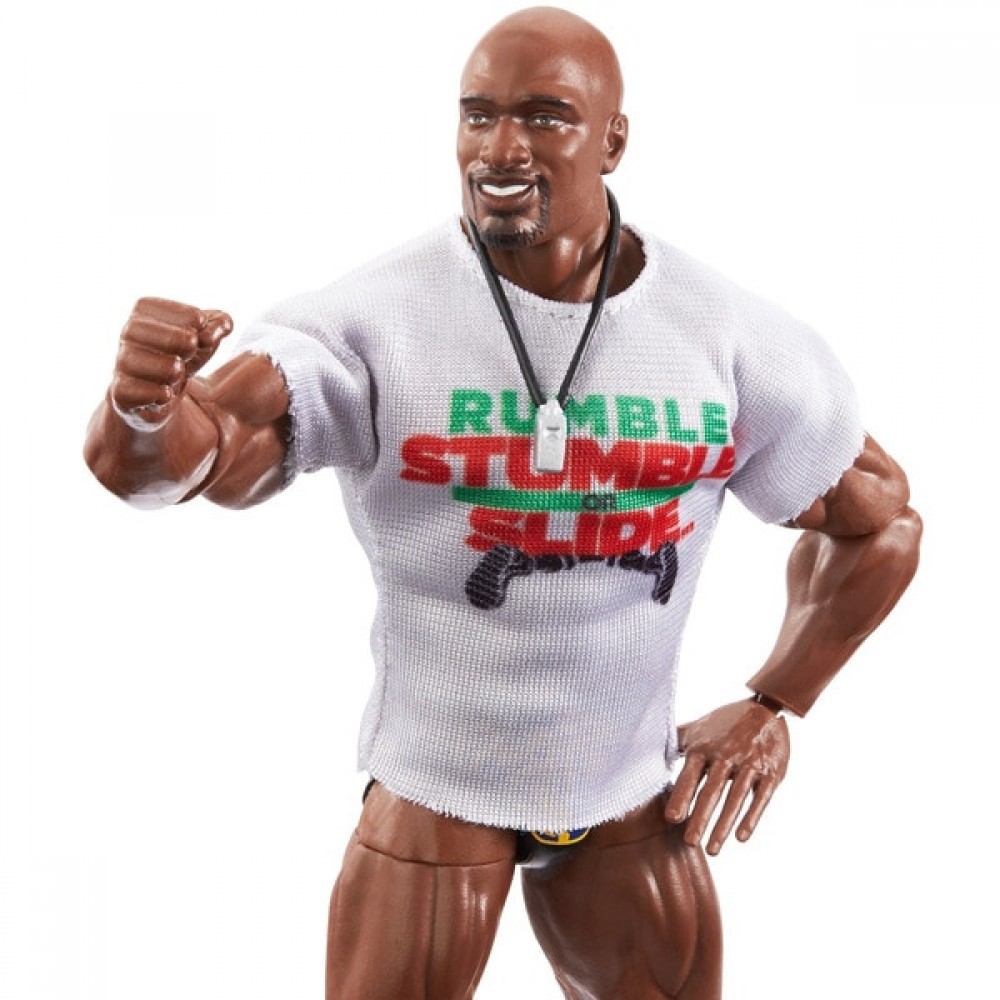 WWE Titus O'Neil Royal Rumble Elite Selection Activity Number