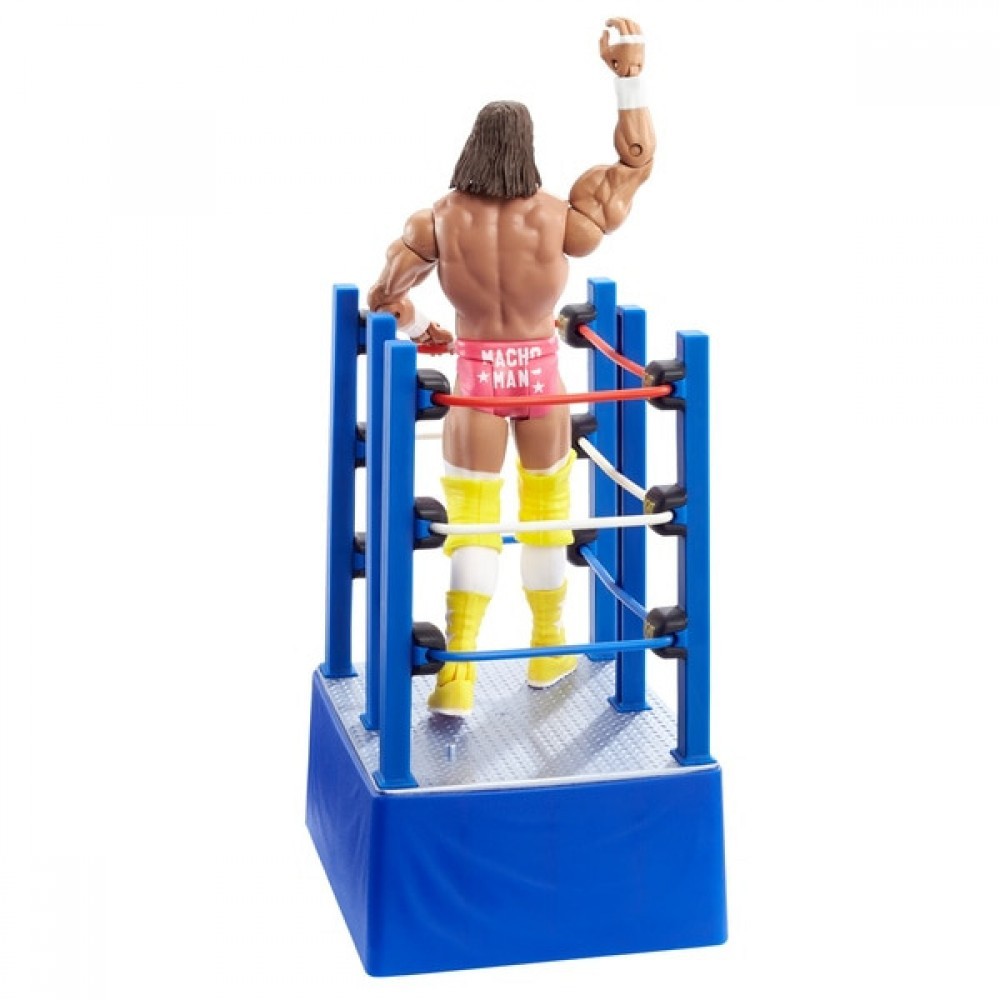 WWE WrestleMania Moments 'Macho Guy' Randy Savage and also Ring Pushcart