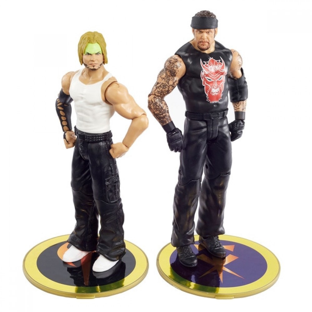 Price Drop Alert - WWE Championship Face-off Series 1 Undertaker as well as Jeff Hardy 2 Stuff - E-commerce End-of-Season Sale-A-Thon:£15
