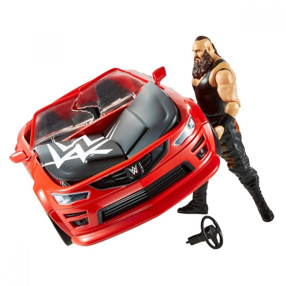 WWE Wrekkin' Slam Mobile Fumbling Children Plaything Motor Vehicle Playset