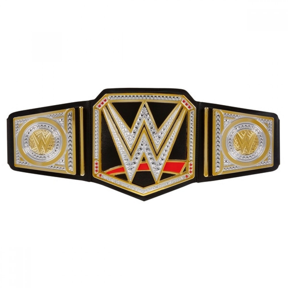 Flea Market Sale - WWE Globe Championship Waistband - E-commerce End-of-Season Sale-A-Thon:£15[hoa7071ua]