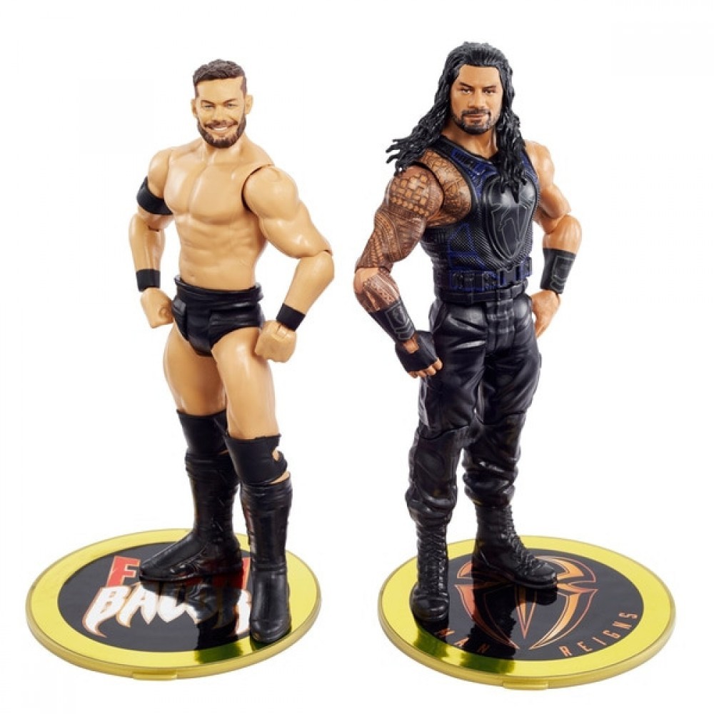 Bankruptcy Sale - WWE Champion Face-off Set 1 Roman Reigns and Finn Balor - Curbside Pickup Crazy Deal-O-Rama:£15[nea7081ca]