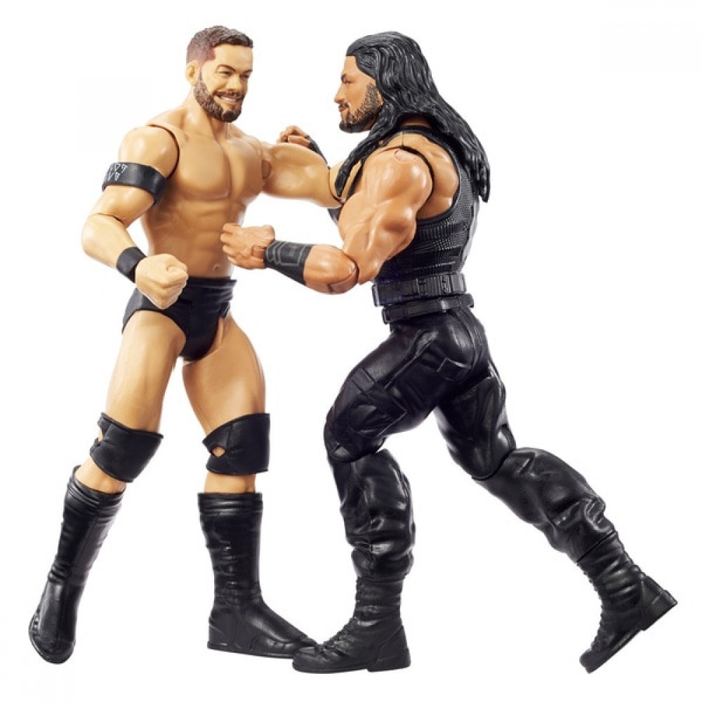WWE Champion Face-off Set 1 Roman Reigns as well as Finn Balor