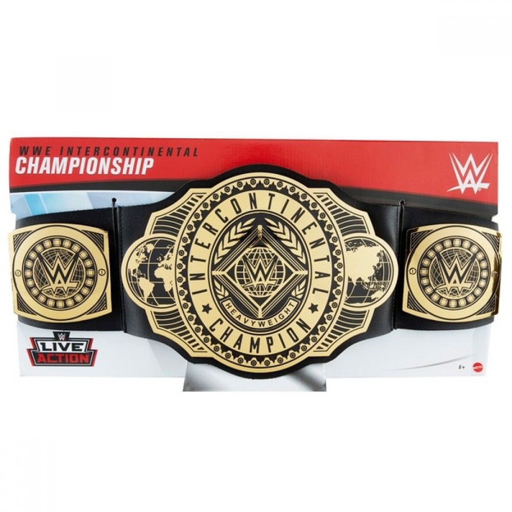 Insider Sale - WWE Intercontinental Label Belt - Spring Sale Spree-Tacular:£11[jca7082ba]