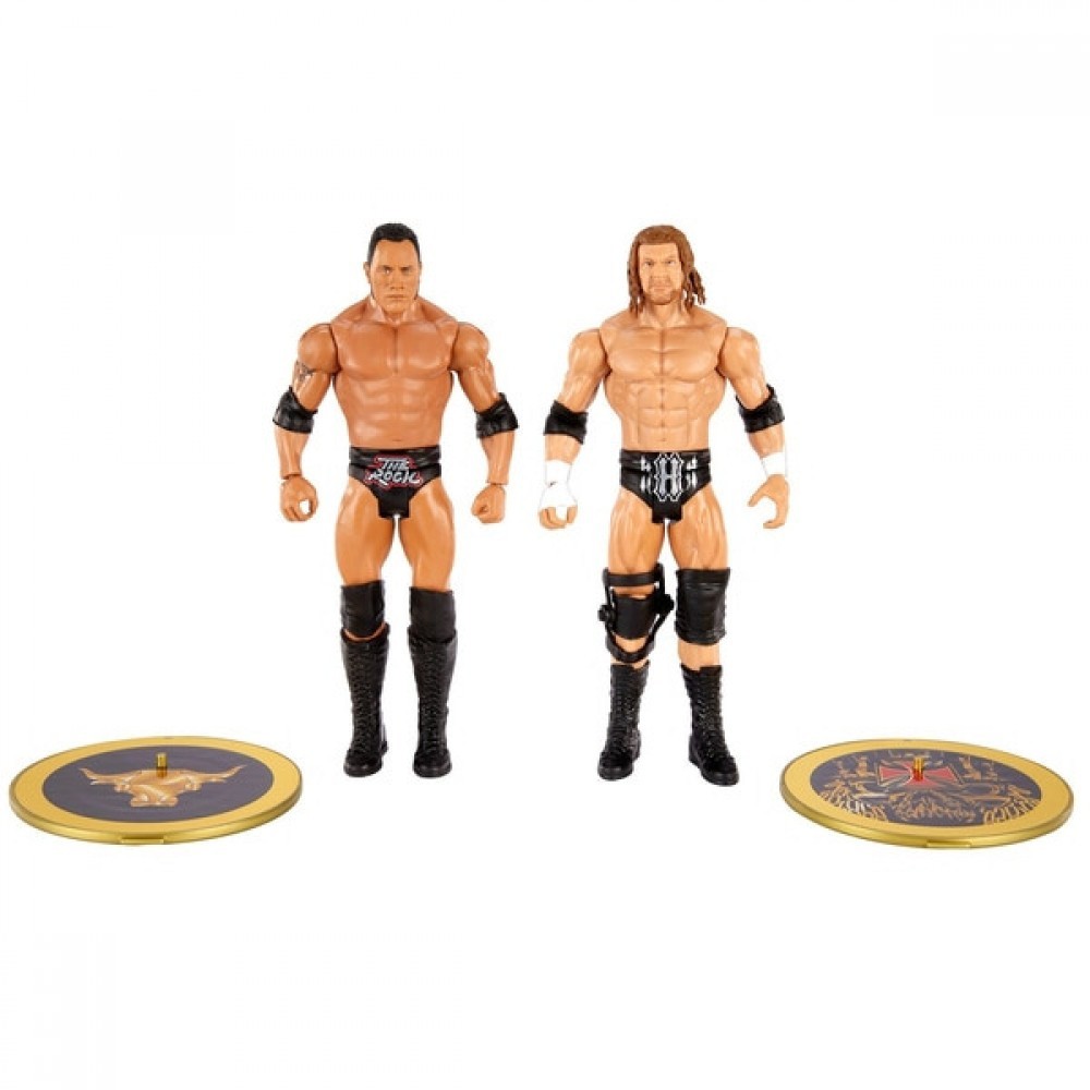 Clearance Sale - WWE War Stuff Set 2 The Stone as well as Three-way H - Thrifty Thursday:£15[jca7088ba]