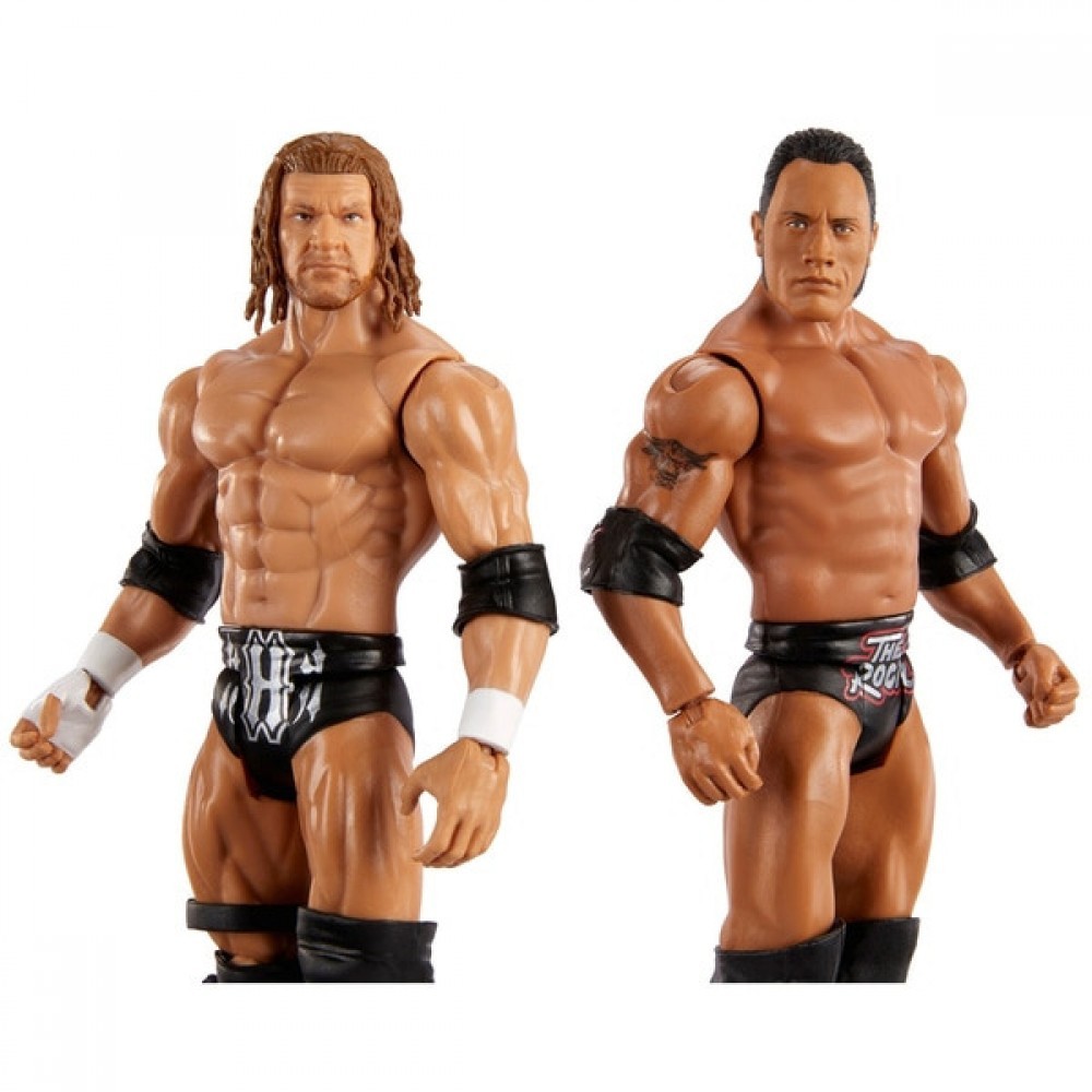 Cyber Monday Week Sale - WWE Struggle Stuff Series 2 The Stone and also Three-way H - E-commerce End-of-Season Sale-A-Thon:£16