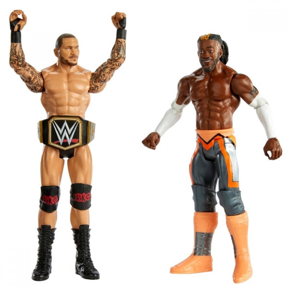 WWE Fight Stuff Collection 67 Kofi Kingston and Randy Orton