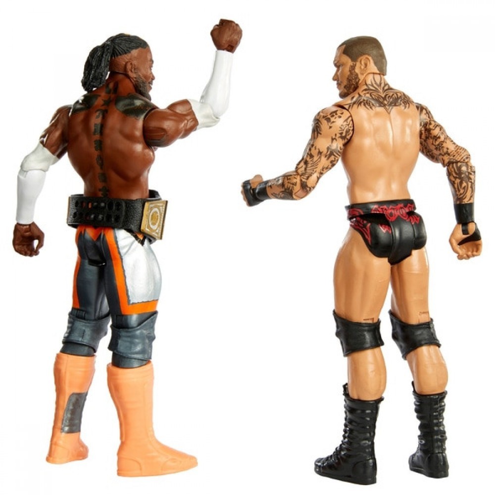 Seasonal Sale - WWE Battle Load Set 67 Kofi Kingston as well as Randy Orton - Virtual Value-Packed Variety Show:£16[ama7106az]
