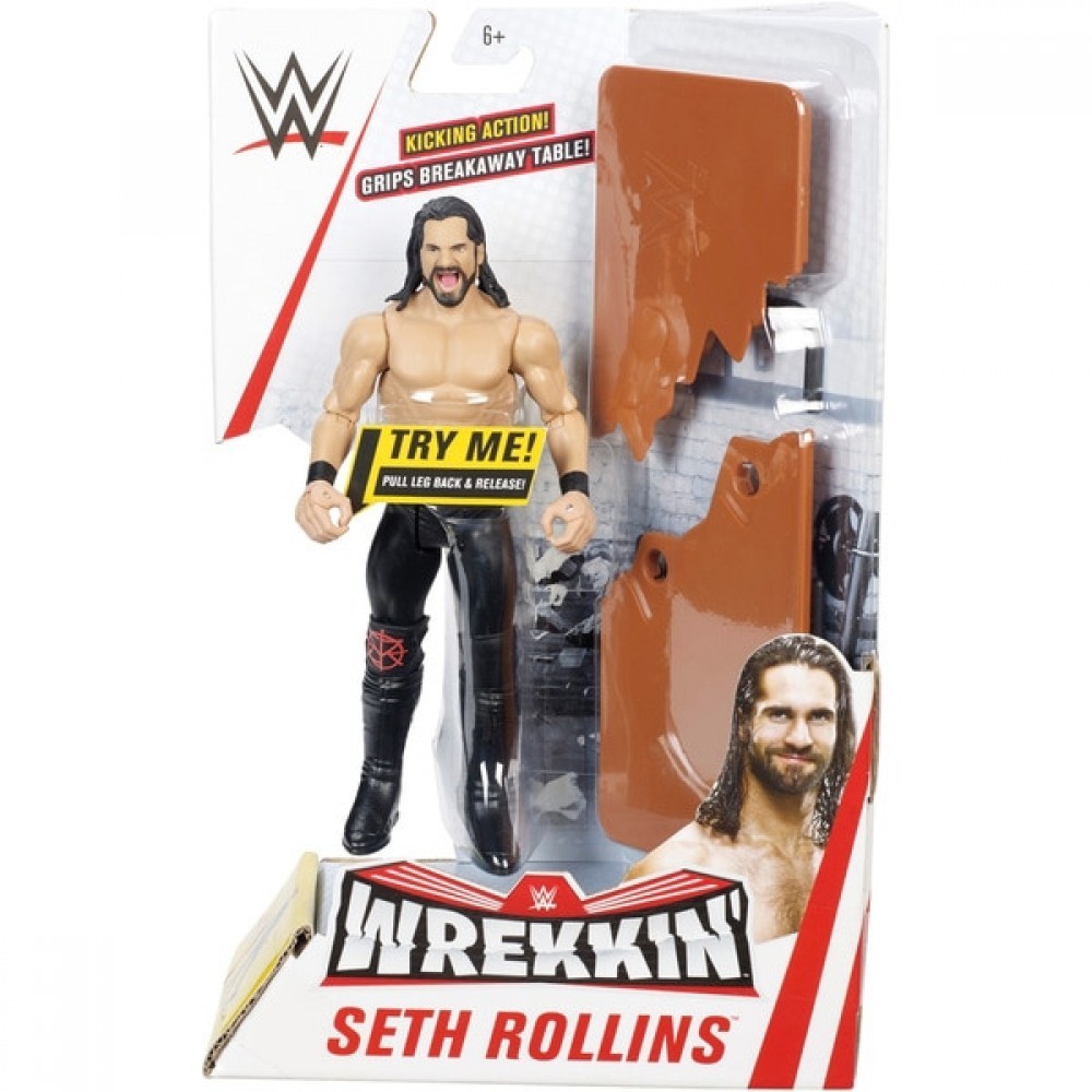 Members Only Sale - WWE Wrekkin Amount Seth Rollins - Halloween Half-Price Hootenanny:£9[coa7107li]