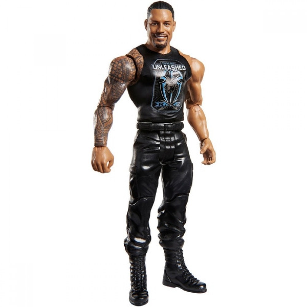 Back to School Sale - WWE Basic Collection 105 Roman Reigns - Unbelievable:£8[lia7108nk]