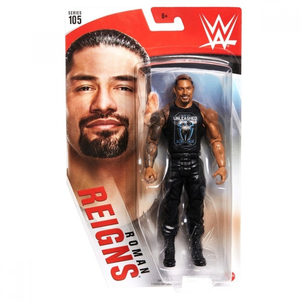 Winter Sale - WWE Basic Series 105 Roman Reigns - Sale-A-Thon:£8[laa7108ma]