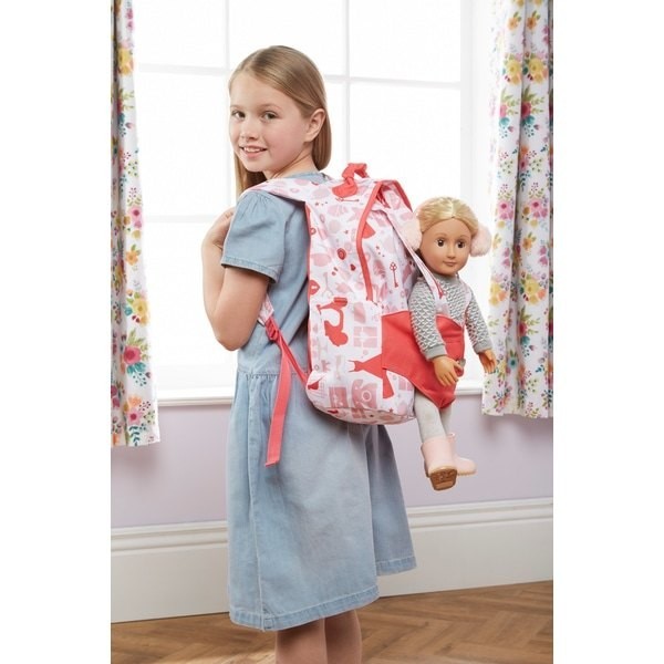 80% Off - Our Generation Hop On Doll Service Provider Backpack - Event - Online Outlet Extravaganza:£19
