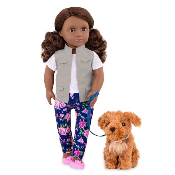 Christmas Sale - Our Generation Toy with Pet Dog Malia - Give-Away Jubilee:£34