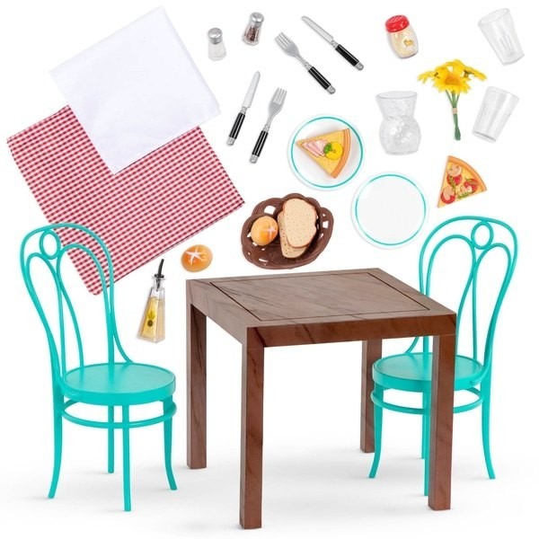 Gift Guide Sale - Our Generation Restaurant Dining Table Specify - Frenzy:£29[neb10122ca]