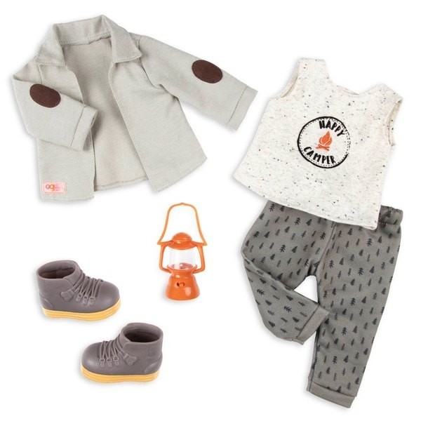 August Back to School Sale - Our Generation Kid Camping Outdoors Deluxe Attire - One-Day:£19