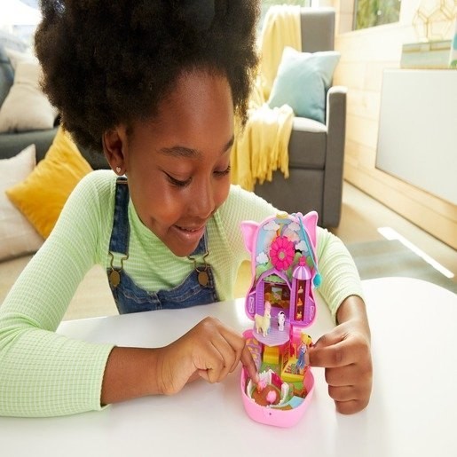 Exclusive Offer - Polly Pocket Playset 'On the farm' Piggy Compact - Thrifty Thursday Throwdown:£11