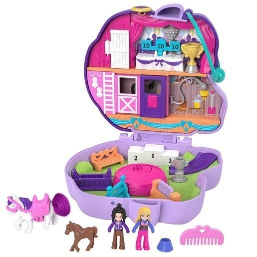Exclusive Offer - Polly Pocket Playset 'Jumpin' Design Horse' Treaty - Spectacular:£11