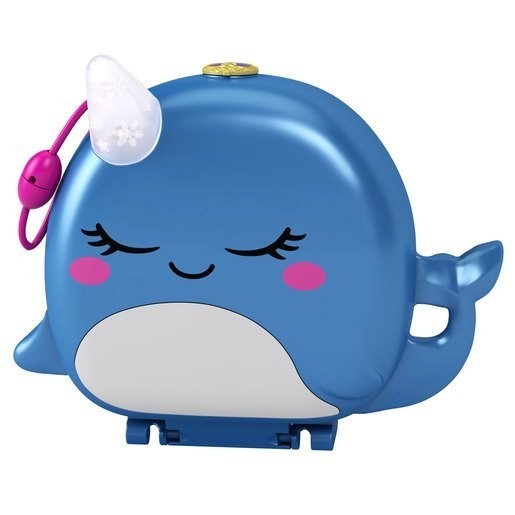Click and Collect Sale - Polly Pocket Micro Narwhal Compact - Web Warehouse Clearance Carnival:£11[cob10142li]