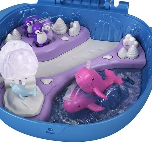 Lowest Price Guaranteed - Polly Pocket Micro Narwhal Compact - Surprise Savings Saturday:£11[jcb10142ba]