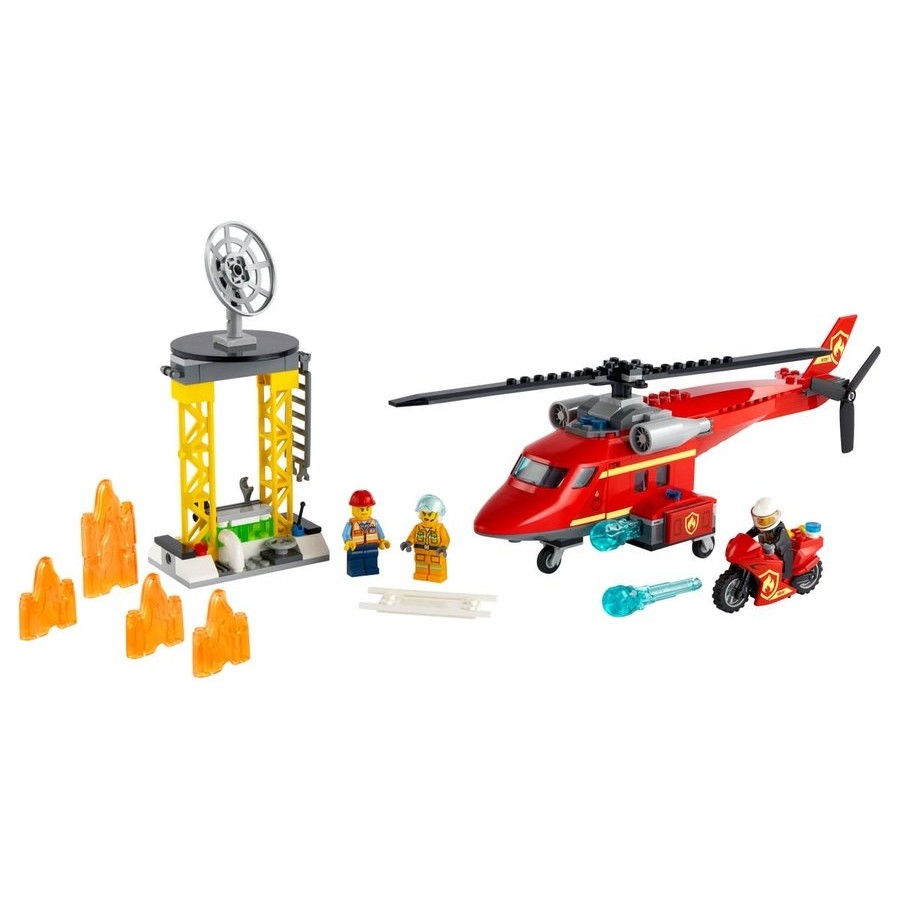 Buy One Get One Free - Lego City Fire Rescue Helicopter - Fourth of July Fire Sale:£32