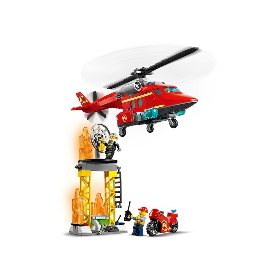 Lego Urban Area Fire Saving Helicopter