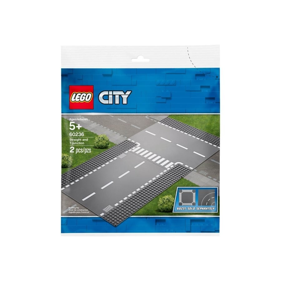 Lego Urban Area Straight And Also T-Junction