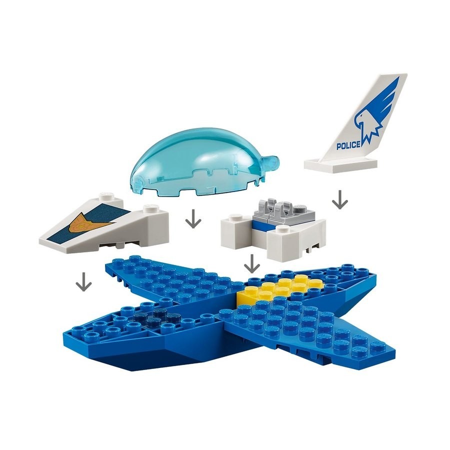 End of Season Sale - Lego Area Heavens Cops Plane Patrol - Online Outlet X-travaganza:£9[jcb10364ba]