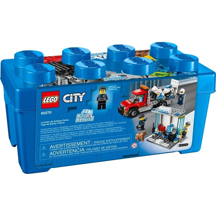 Spring Sale - Lego Urban Area Cops Brick Container - Internet Inventory Blowout:£32[chb10388ar]