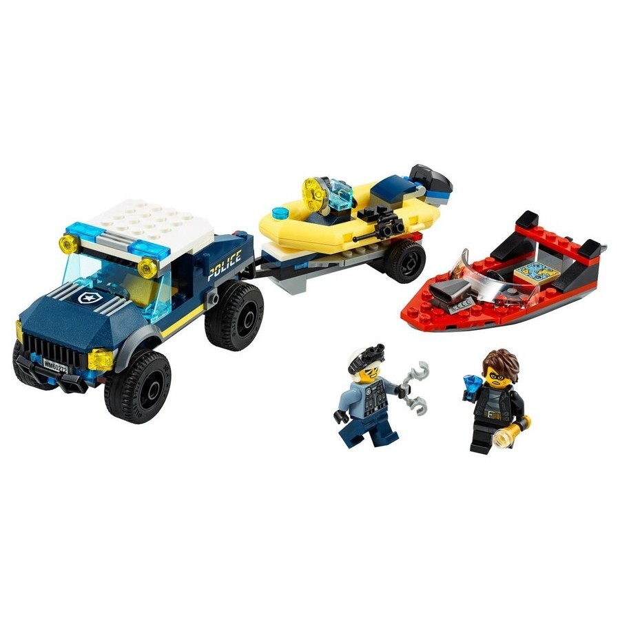 Lego City Police Watercraft Transport