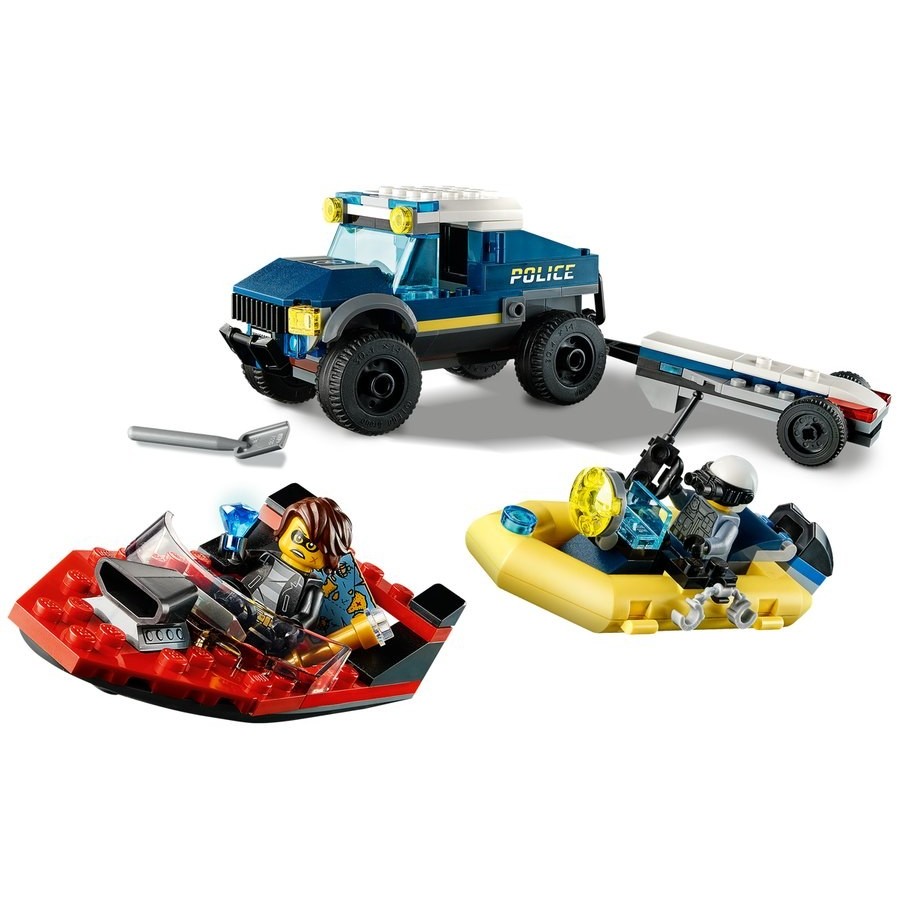 Lego Urban Area Cops Boat Transport