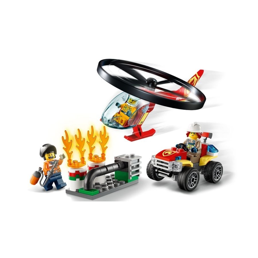 Lego Urban Area Fire Helicopter Action