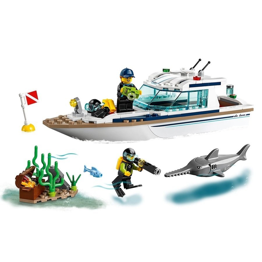 Seasonal Sale - Lego Urban Area Scuba Diving Yacht - Mania:£20[chb10414ar]