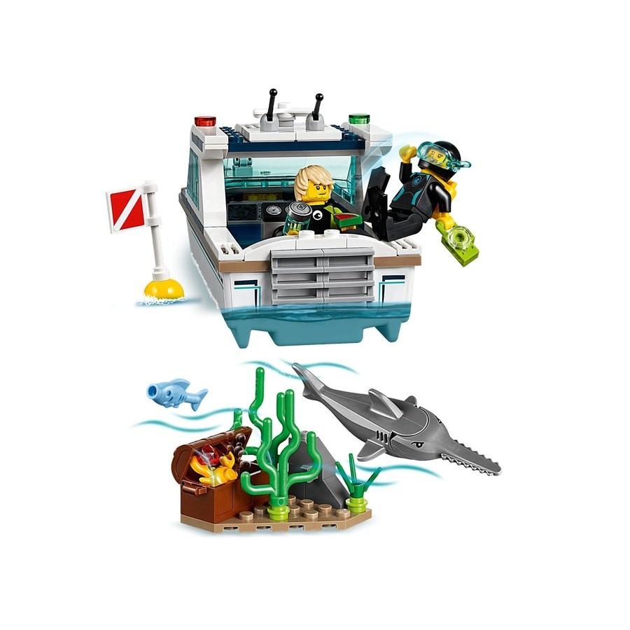 Online Sale - Lego Urban Area Scuba Diving Yacht - Frenzy:£20[beb10414nn]