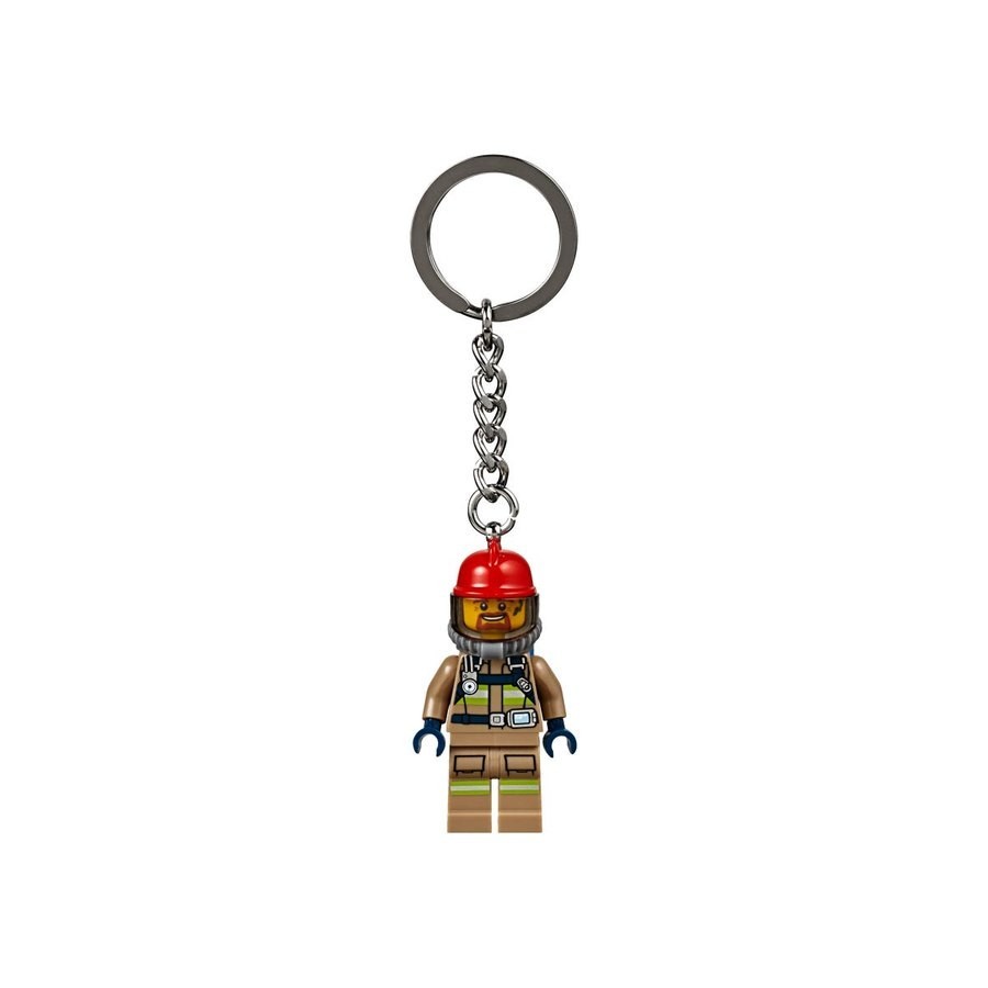 Lego Urban Area Fireman Key Chain