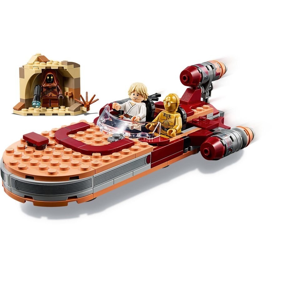 Final Clearance Sale - Lego Star Wars Luke Skywalker'S Landspeeder - Online Outlet Extravaganza:£29[lab10438ma]