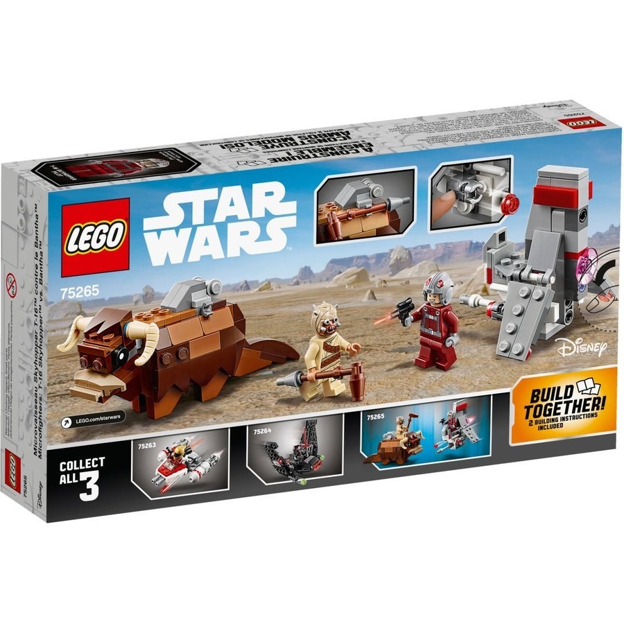 Two for One - Lego Star Wars T-16 Skyhopper Vs Bantha Microfighters - Spree:£20[sab10444nt]