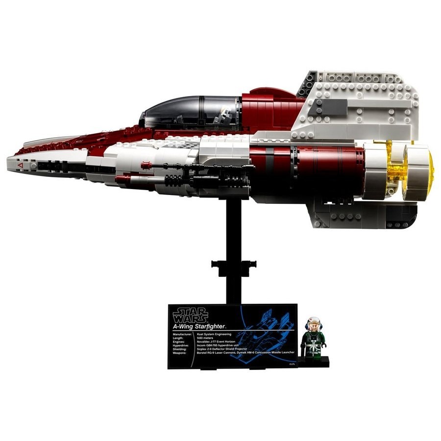 Click and Collect Sale - Lego Star Wars A-Wing Starfighter - Labor Day Liquidation Luau:£82