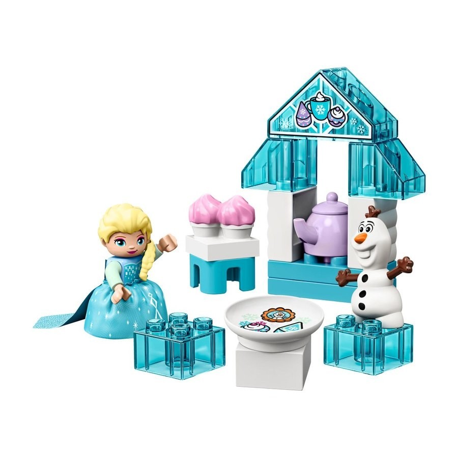 Lego Duplo Elsa And also Olaf'S Tea ceremony