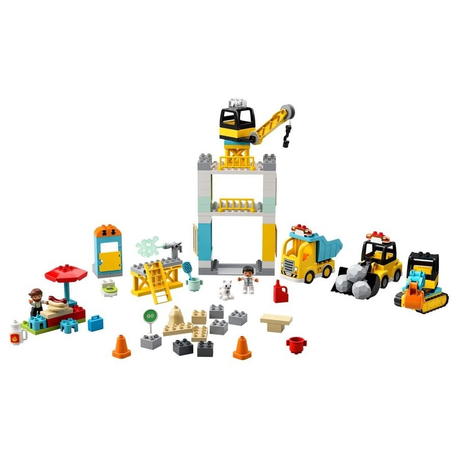 Lego Duplo High Rise Crane & Building And Construction