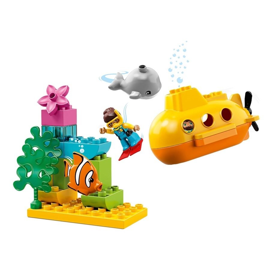 Labor Day Sale - Lego Duplo Submarine Journey - Curbside Pickup Crazy Deal-O-Rama:£20[jcb10552ba]