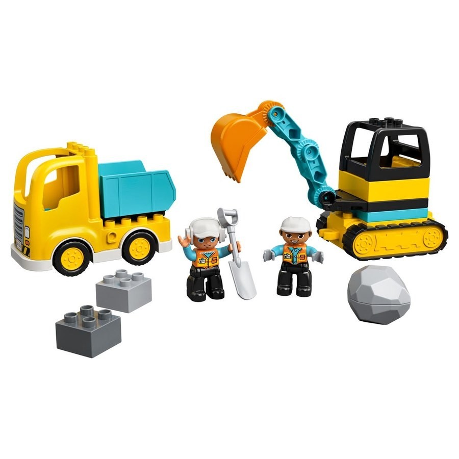 All Sales Final - Lego Duplo Truck & Tracked Backhoe - Sale-A-Thon:£20