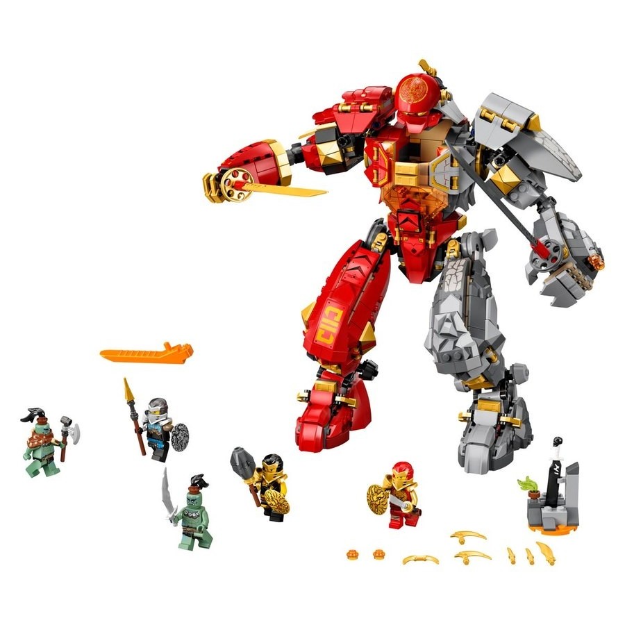 September Labor Day Sale - Lego Ninjago Fire Stone Mech - Surprise Savings Saturday:£55[cob10598li]