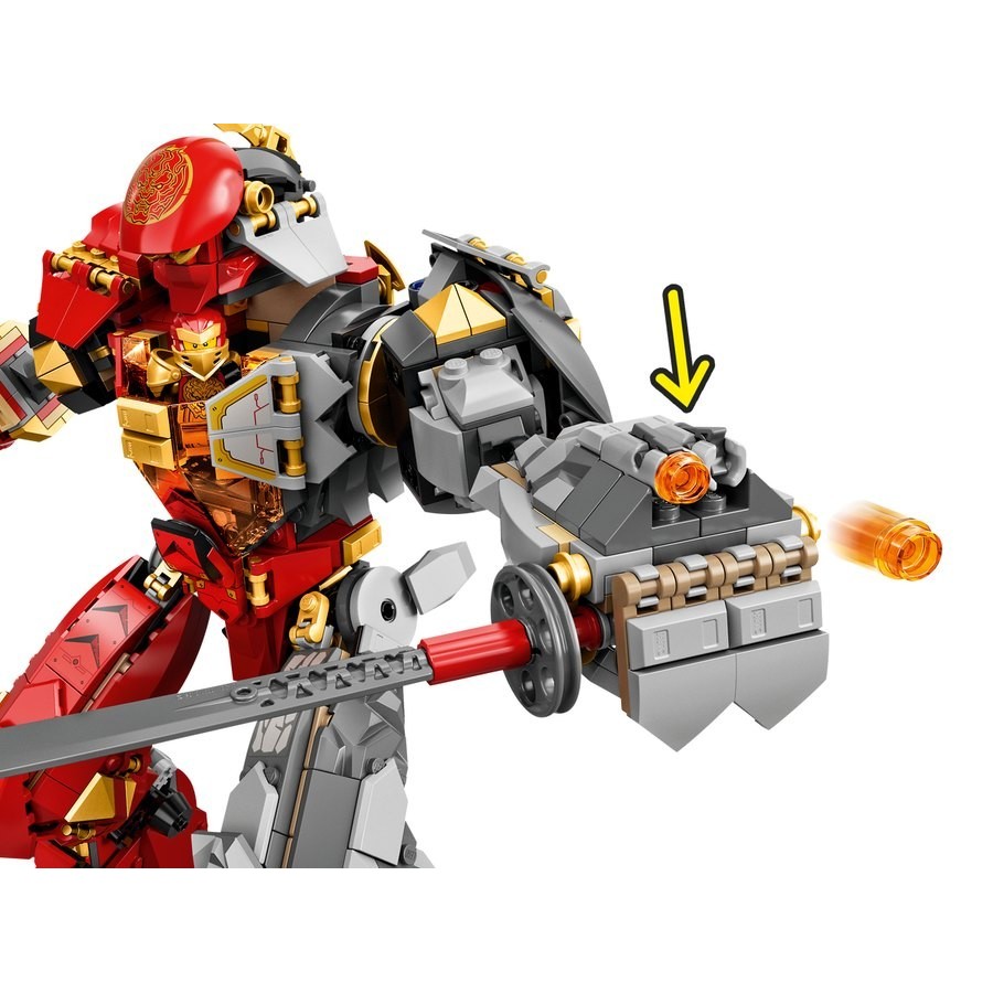 September Labor Day Sale - Lego Ninjago Fire Stone Mech - Surprise Savings Saturday:£55[cob10598li]